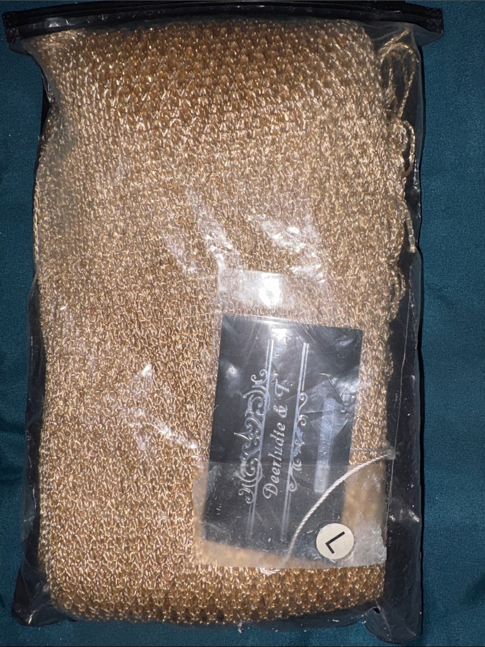 Deerlundie & T - Lightweight Gold Knit Scarf